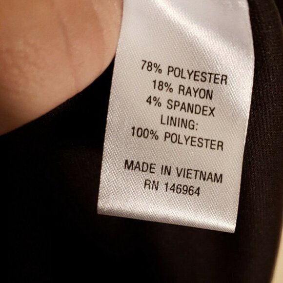 Robbie Bee NWT Cowl Neck Thermal Petite Dress - Picture 9 of 10